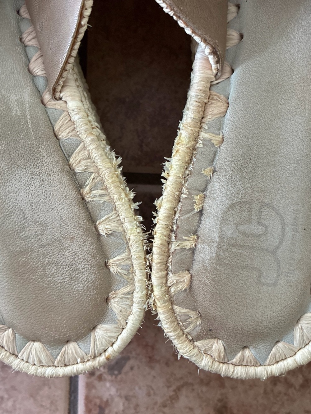 Vintage y2k Woven Espadrille Platform Slide Sandals in Natural - Picture 8 of 9